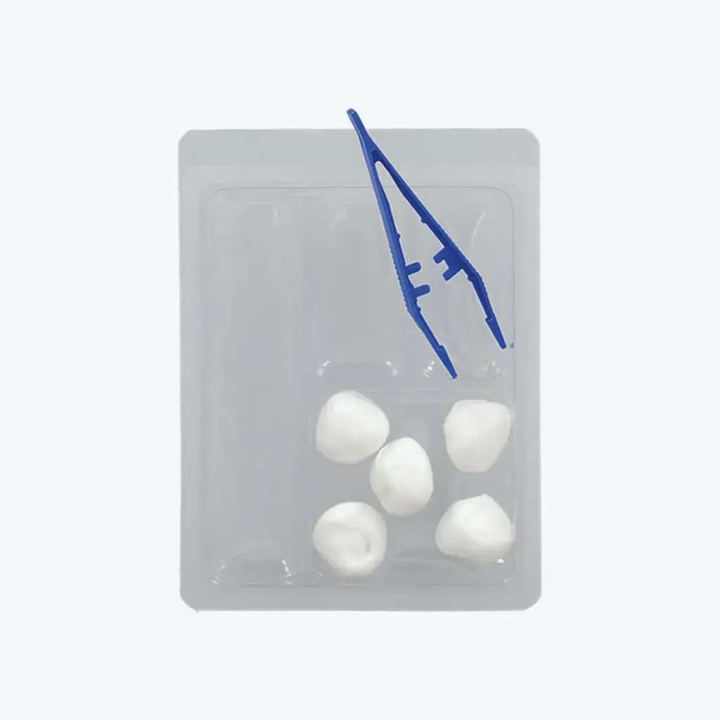 Set à pansements n°3 (5 tampons + 1 pince) /Unité