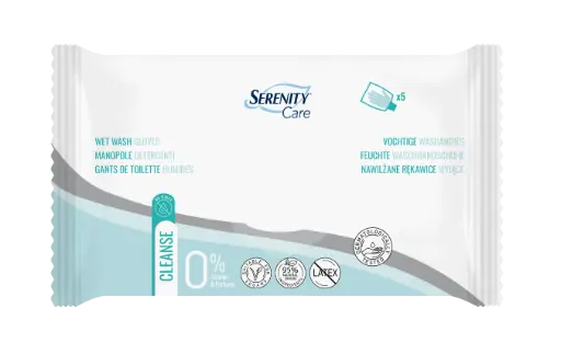 [35102004500-01] Serenity Care - Gants de toilette humides (5 Unités)