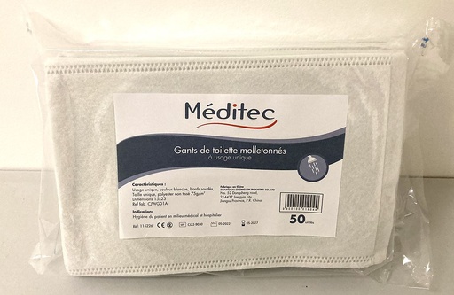 [CJWG01A] GANT TOILETTE MEDITEC 75GRS 15X23CM S50