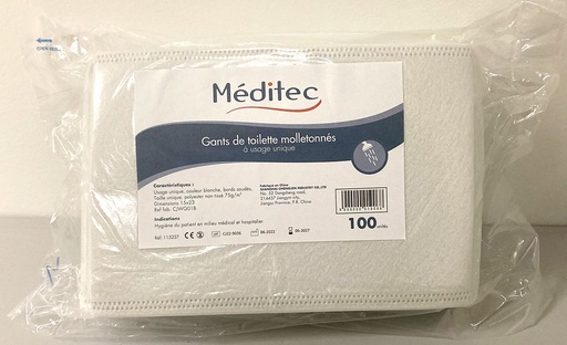 [CJWG01B] GANT TOILETTE MEDITEC 75GRS 15X23CM S100